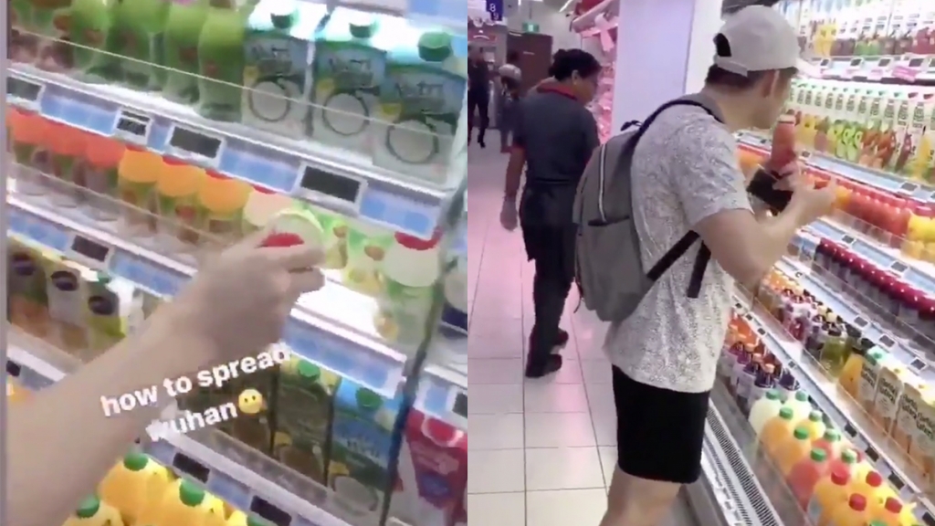新加坡男子超市「試飲」飲品後放貨架