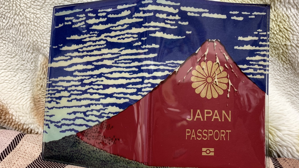 日本富士山透明護照套