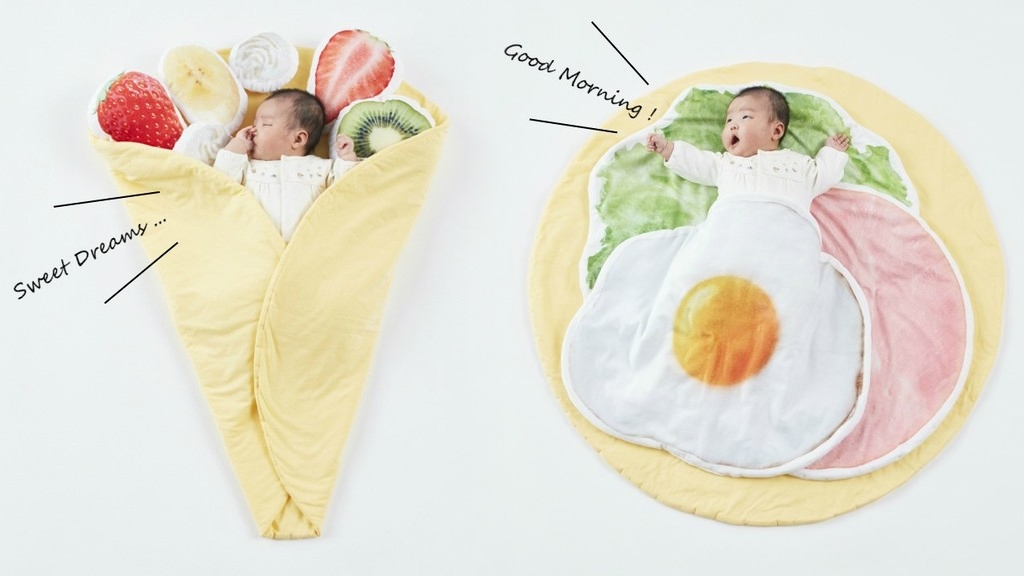 日本推出法式可麗餅嬰兒毛毯