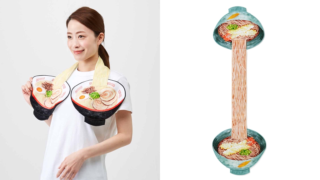 日本雜貨品牌新推搞笑麵食毛巾