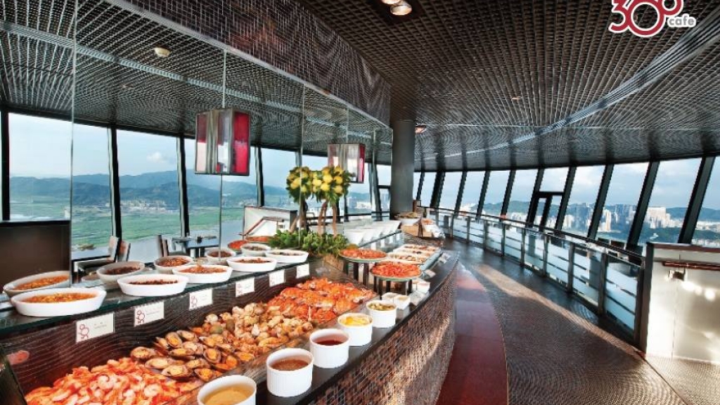 澳門旅遊塔「360°旋轉餐廳」自助餐