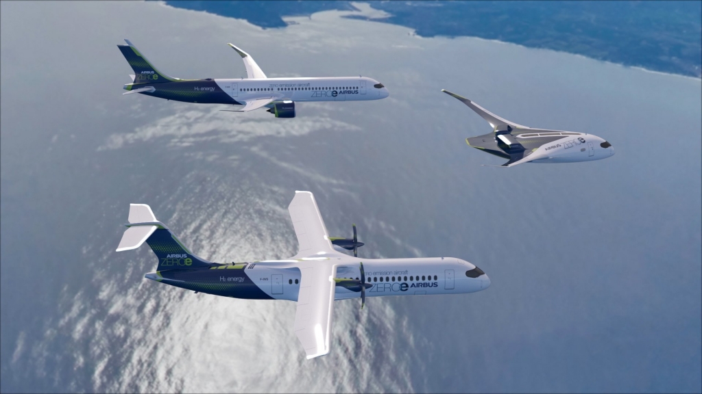 Airbus全球首架零碳排放飛機