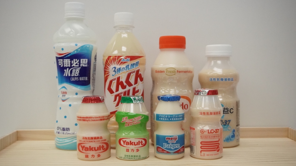 8款乳酸飲品香港、台灣、中國、日本、泰國糖分大比拼