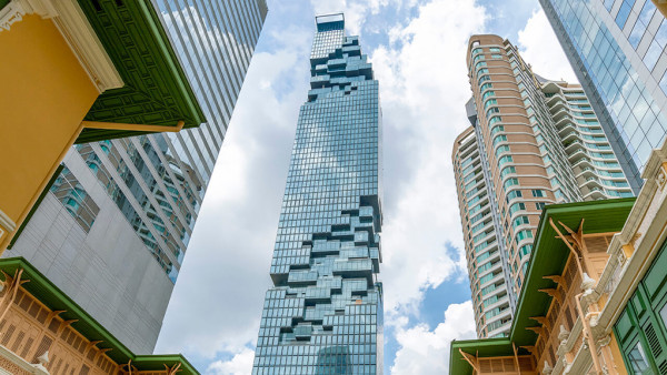 全泰最高！曼谷王權Mahanakhon SkyWalk觀景台 頂層透明步道/360度無敵城景