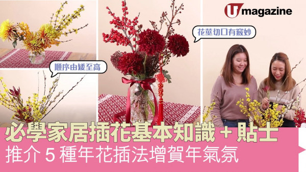 必學插花基本知識 + 貼士   推介 5 種年花插法為家居增賀年氣氛