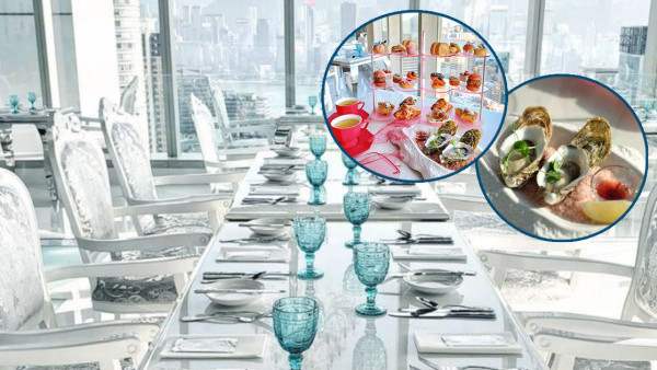 尖沙咀玻璃水晶屋餐廳下午茶買1送1優惠！$164望海景歎生蠔／龍蝦牛角包／Tiramisu千層酥