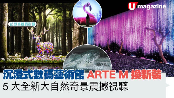 沉浸式數碼藝術館ARTE M換新裝 5大全新大自然奇景震撼視聽