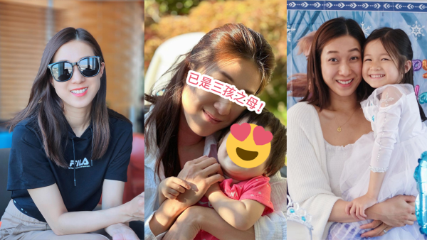 39歲鍾嘉欣素顏抱細女Anika！皮膚緊緻仍像少女！囡囡漸長大同爸爸餅印！