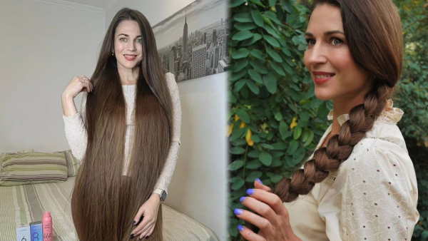 真實版長髮公主！烏克蘭女生擁121cm長髮！護髮代價：每3至4天才洗一次頭
