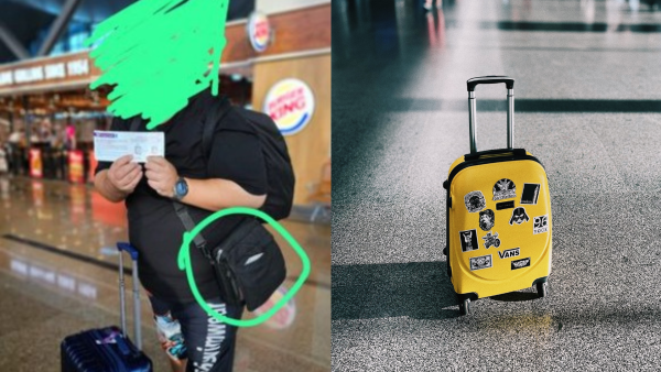 港男遭HK Express嚴捉手提行李！呻小廢包都計數 網民嘲：個袋大過你個頭喎