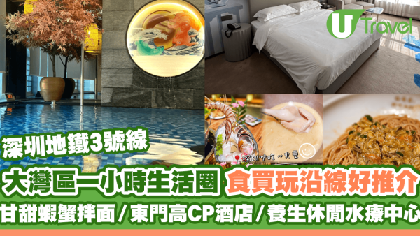 深圳地鐵3號線｜鐵路沿線遊大灣區1小時生活圈！自有光牙科/東門高CP酒店/水療中心 