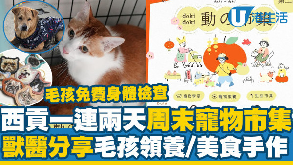 西貢一連兩天周末寵物市集　寵物治療／狗狗訓練班／獸醫分享／手作精品