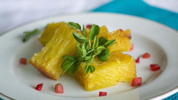 簡易黃金糕食譜｜賀年糕點椰香黃金糕零失敗做法 7種材料就完成