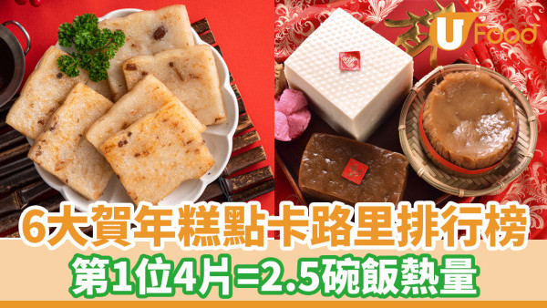 賀年糕點卡路里｜6大賀年糕點卡路里排行榜 年糕只排第2！第1位吃4片等於2.5碗飯熱量