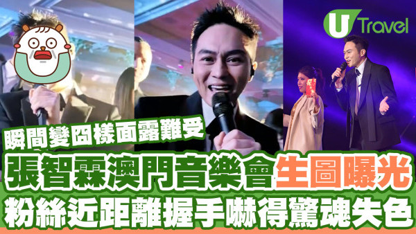 52歲張智霖澳門音樂會近距離與粉絲握手  嚇得驚魂失色面露難受
