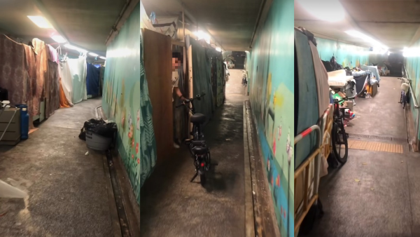 大角咀無家者露宿地下隧道再惹議 網民反應兩極嘆支援不足