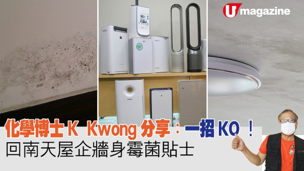 化學博士K  Kwong分享：一招KO回南天屋企牆身霉菌貼士