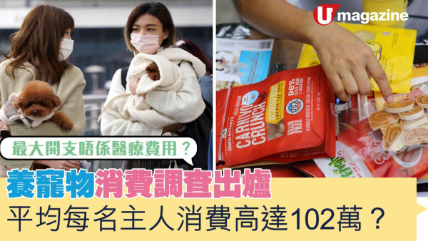 養寵物消費調查出爐  平均每名主人消費高達102萬？最大開支唔係醫療費用？