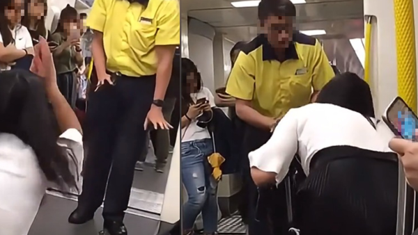 港鐵怪女向職員「跪地求饒」大喊：求皇帝阿！我無讀書阿！