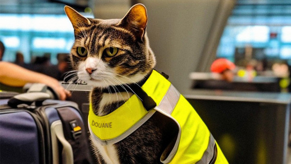 荷蘭海關推全球首批「緝毒貓貓」  穿上螢光背心超可愛！專家：比狗更靈敏