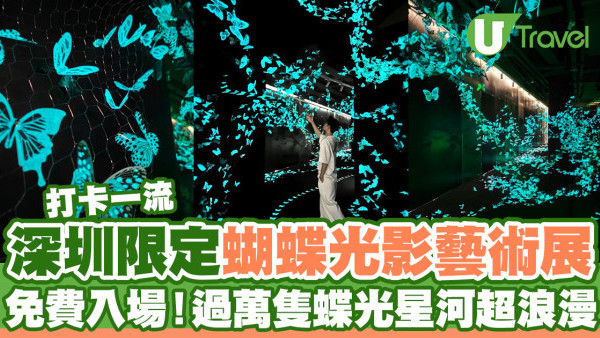 深圳期間限定蝴蝶光影藝術展  免費入場！過萬隻蝶光星河超浪漫