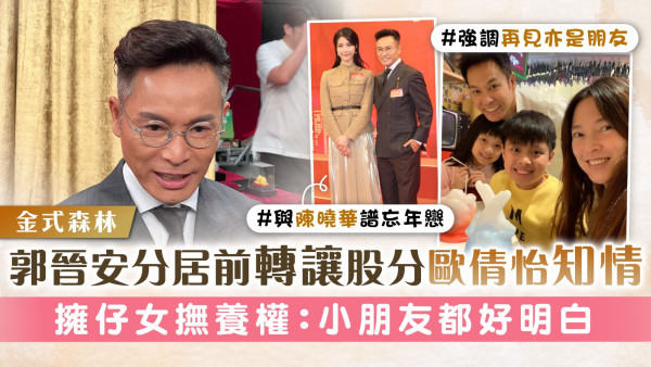 金式森林丨郭晉安分居前轉讓股分歐倩怡知情 擁仔女撫養權：小朋友都好明白