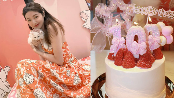 徐菁遙再添一「女」搞百日宴  粉紅蝴蝶結與卡通Marie撞樣