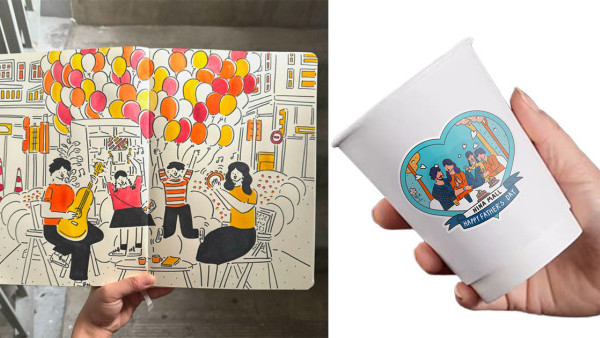 全港4大商場免費請爸爸飲咖啡！同場限定人氣插畫家親子速畫換領活動