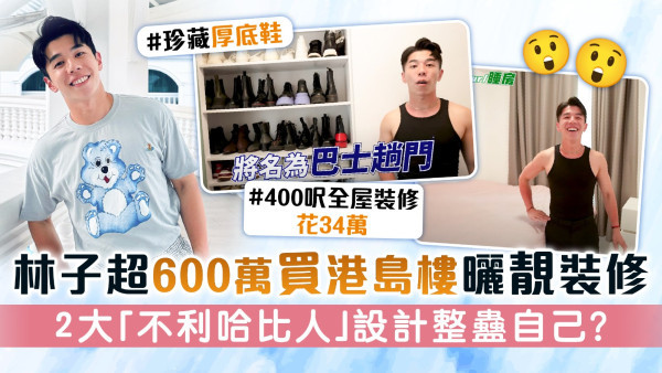 林子超600萬買港島樓曬靚裝修 2大「不利哈比人」設計整蠱自己？