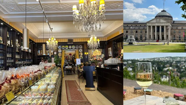 【德國旅遊】法蘭克福30分鐘即達！Wiesbaden威斯巴登 | 德國最老維也納風Cafe、市區葡萄園、世界最大咕咕鐘