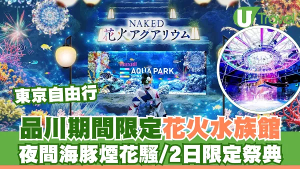 東京品川期間限定花火水族館 夜間海豚煙花騷/2日限定祭典