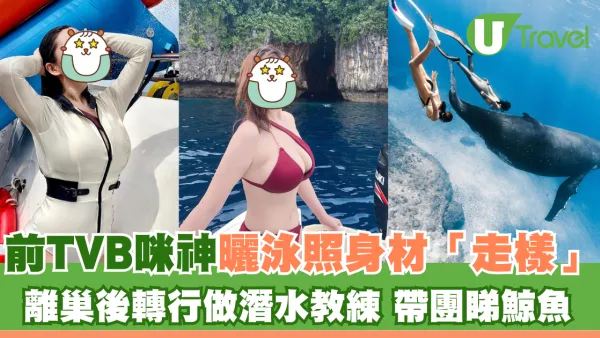 前TVB咪神出海曬泳照身材「走樣」 離巢後轉行做潛水教練 外地帶團睇鯨魚