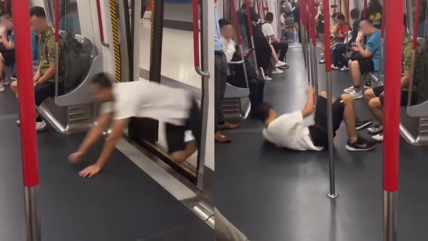 港鐵衝門︱男子飛撲入車廂 網民︰趕返工趕到搵命搏？港鐵列禁例最高可被罰2千港元