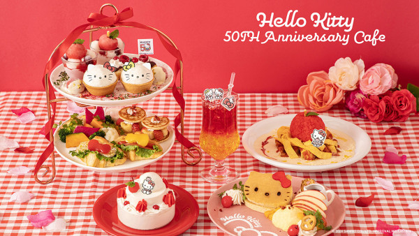Hello Kitty 50週年紀念Cafe限時開幕 東京/大阪/名古屋都有！多款造型主食甜品