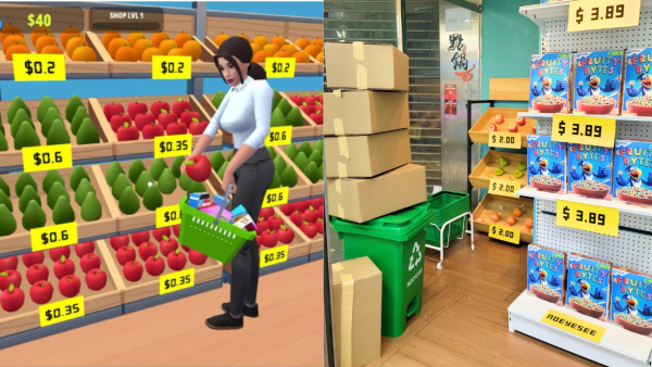 旺角兆萬還原爆紅模擬超市遊戲！1：1貨架 / 收銀處 / 垃圾桶 / 紙箱
