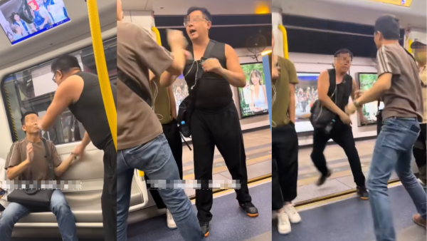 港鐵打架後生仔大戰大叔！女乘客反應成焦點：阿妹見慣場合