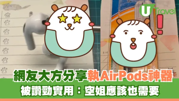 搭飛機跌AirPods點算？網友大方分享執小物神器 被讚勁實用！