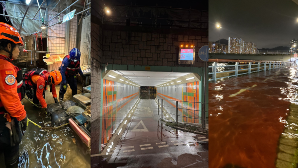 颱風萬宜遇上天文大潮| 全港多區水浸 大澳鯉魚門水位及膝 有民居今早仍未退水