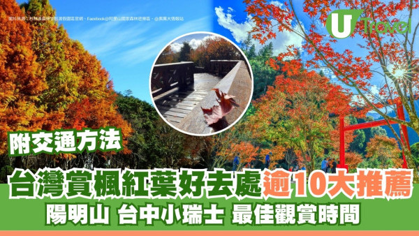 台灣紅葉｜台灣10大賞楓好去處推薦 台北陽明山台中小瑞士最佳賞楓時間連交通