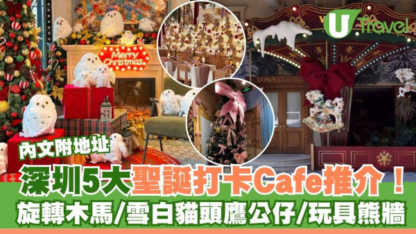 深圳5大聖誕打卡餐廳Cafe推介！旋轉木馬裝置/雪白貓頭鷹公仔/玩具熊牆（附地址）