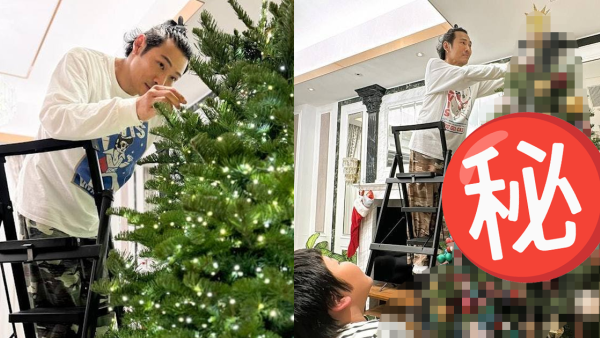 杜德偉豪宅內貌罕有曝光 裝潢好有氣派！為愛兒親手佈置超巨型聖誕樹