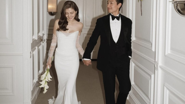 吳千語施伯雄罕晒熱吻照放閃  浪漫遊法國慶祝結婚一週年