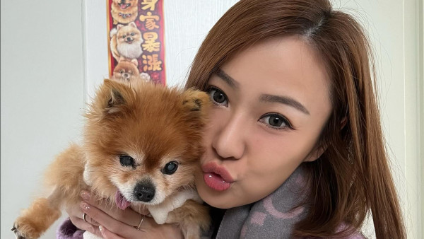 朱智賢悲痛悼念17歲愛犬離世！IG晒抱狗痛哭相呆坐家中 舊愛謝東閔留言安慰