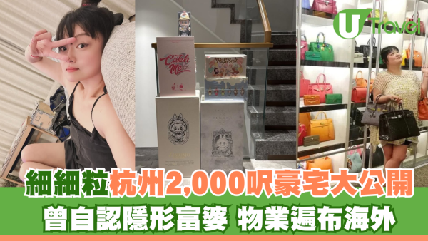 細細粒杭州2,000呎豪宅大公開 曾自認隱形富婆 物業遍布海外