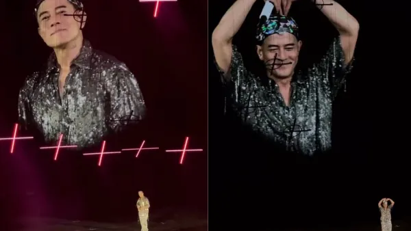 郭富城台北演唱會墮台傳巨響 右手遭重擊 起身忍痛完成表演 