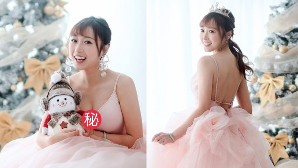 黃美棋谷爆上圍Deep V公主裙賀聖誕  性感程度大升級挑戰老公底線！