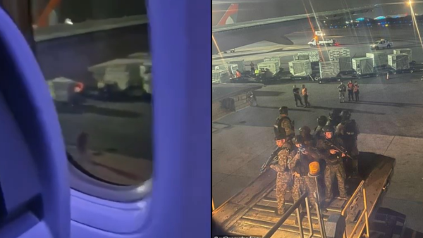 有片｜飛機一度傳出詭異敲擊聲 高空3萬呎疑有人困貨倉 緊急降落檢查結果驚人