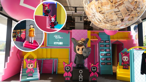 KYUBI聯乘魷魚遊戲期間限定店登陸啟德AIRSIDE！4米英熙娃娃/ 6大巨型打卡位/ 限定聯乘精品