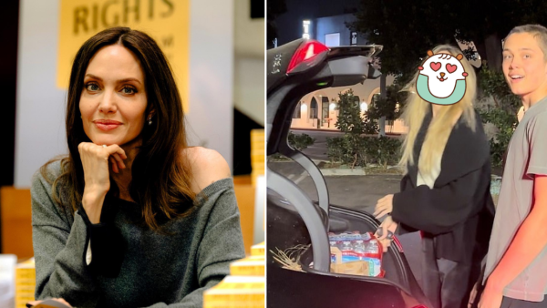 洛杉磯山火｜Angelina Jolie被野生捕獲派物資救援！全黑打扮低調淡妝仍被一眼認出