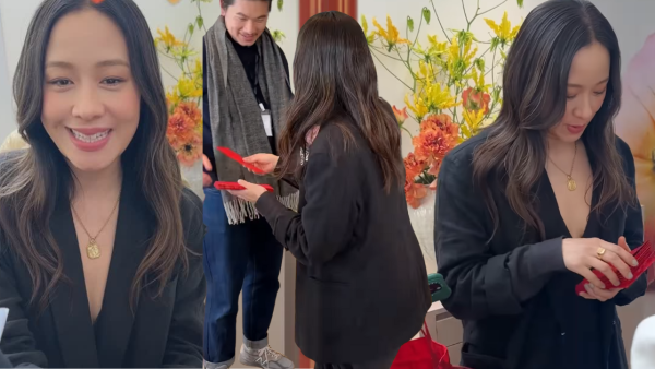 林嘉欣新年見人就派利是超豪爽 最真實人品曝光獲讚親民零架子